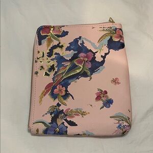 Anthropologie and Whitney Winkler Pink Floral pouch or clutch